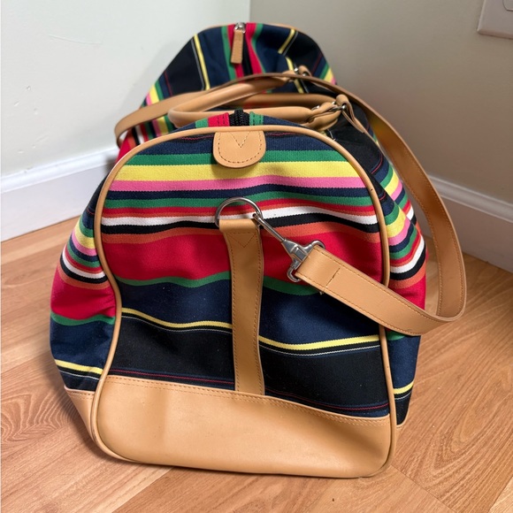 Y2K Kate Spade Striped Multicolor Duffel Bag - Picture 4 of 11